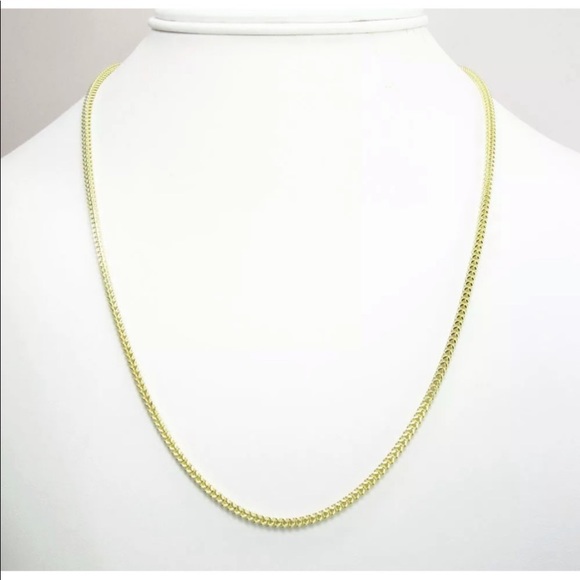 Real Solid 10k gold Franco Box Chain 2mm 24in